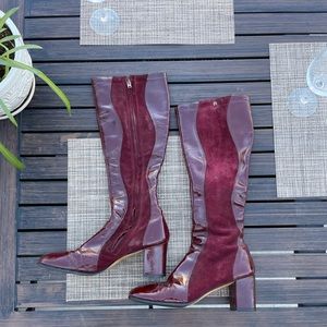 Etienne Aigner Vintage 80’s Red Heeled Boots